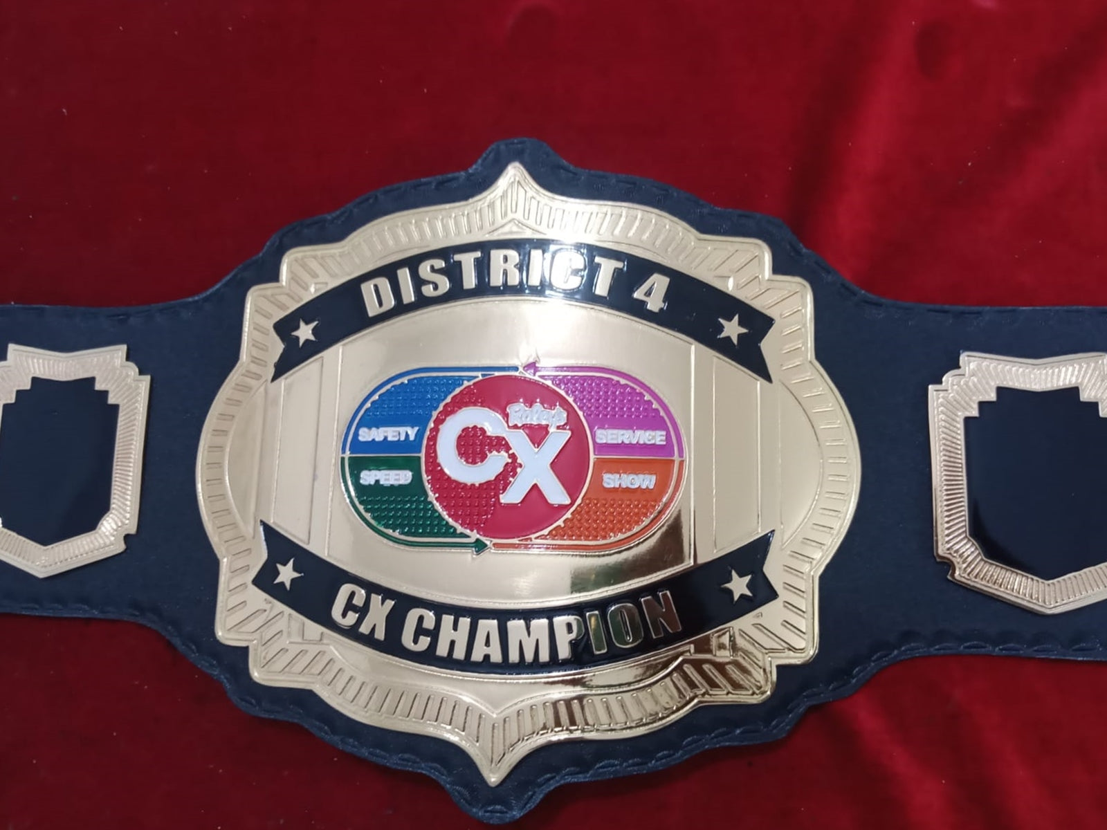 Custom Name and CX Logo Wrestling Championship Belt poshleathers-14b7
