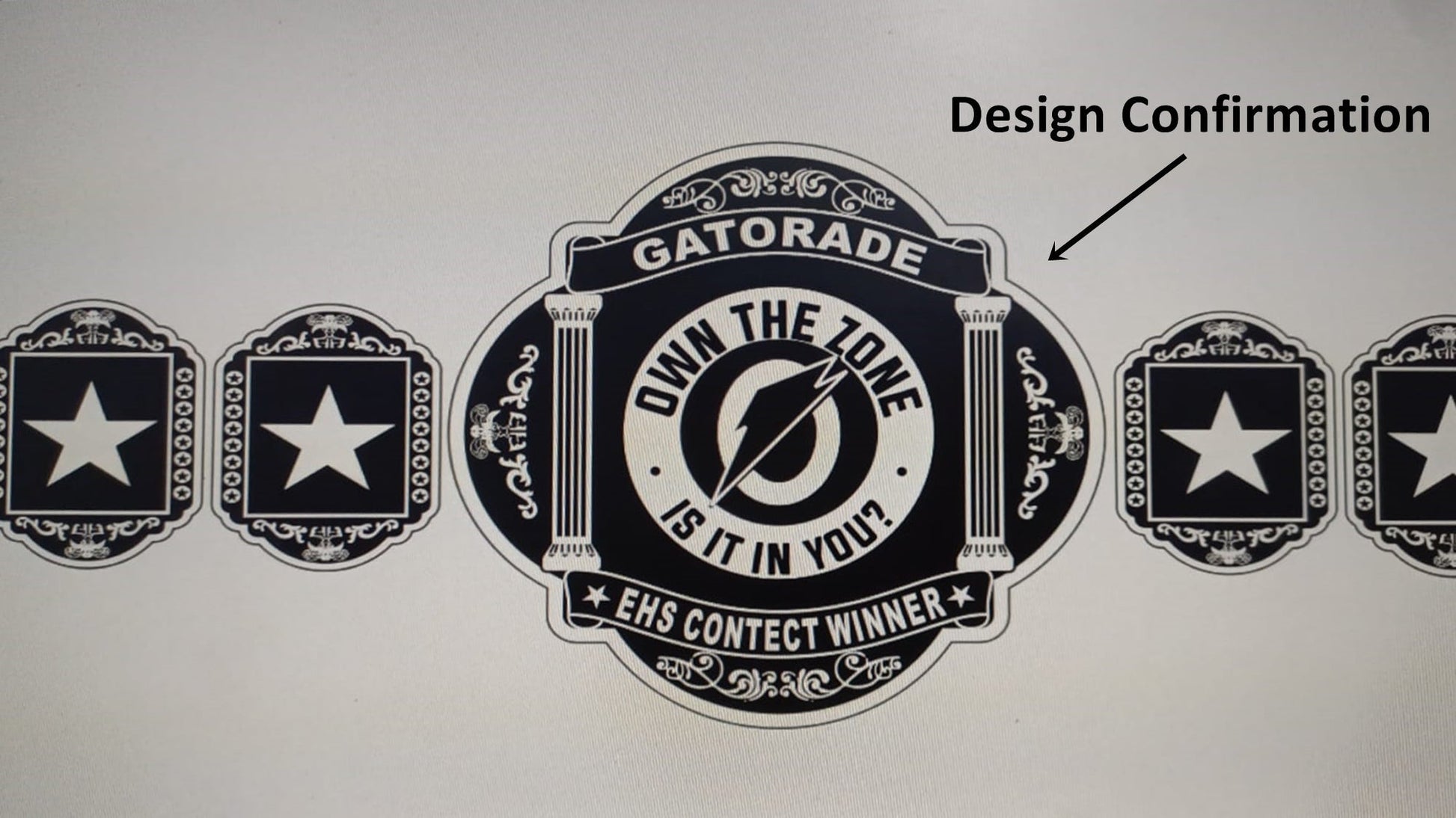 Custom Name and Orange Energy Spark Logo Wrestling Championship Belt poshleathers-14b7