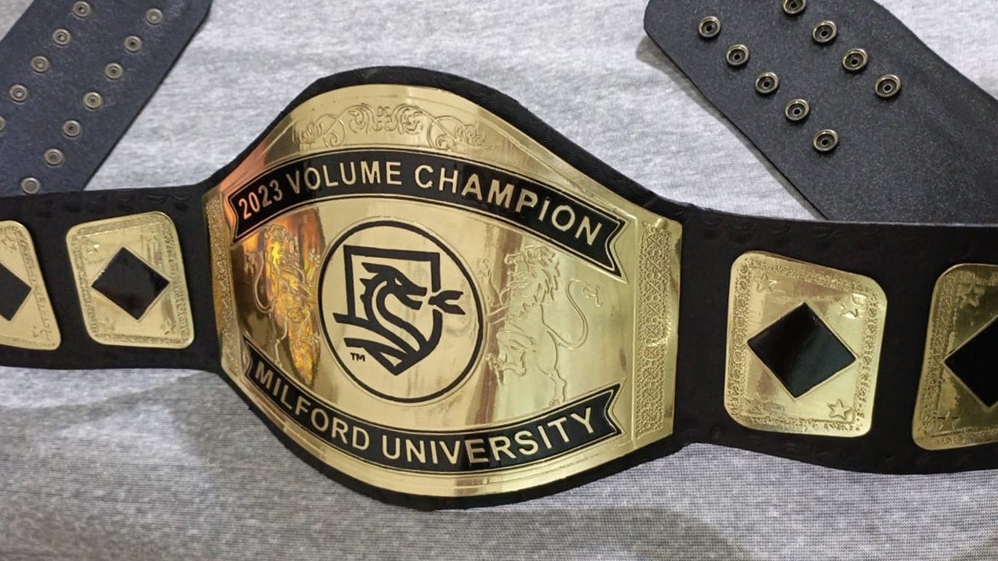 Custom Name and Dragon Logo Wrestling Championship Belt poshleathers-14b7