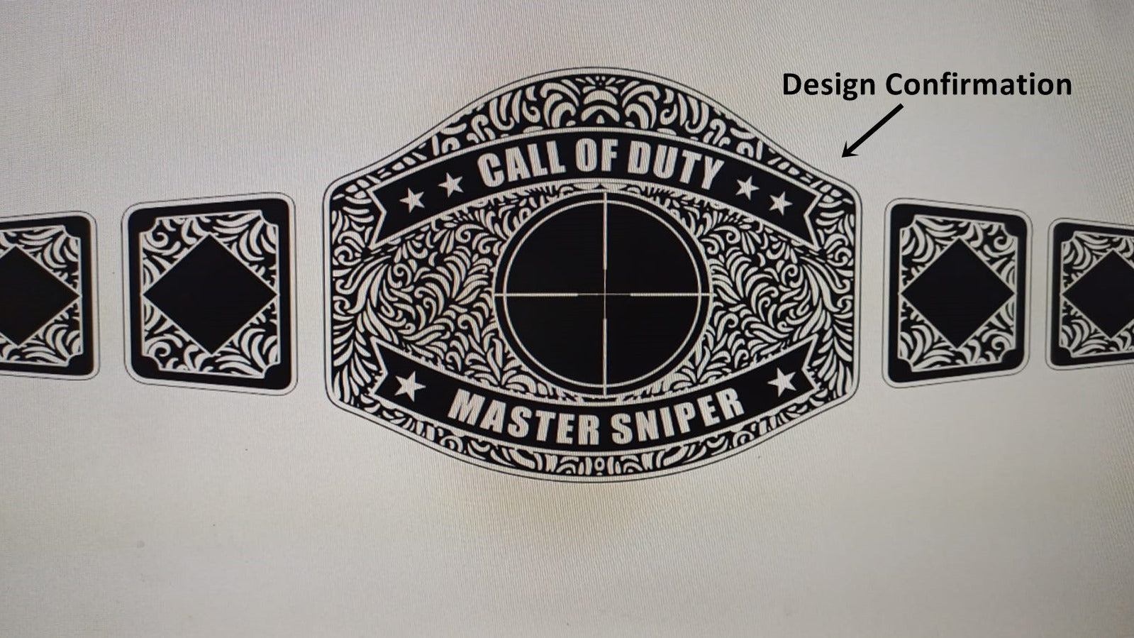 Custom Call Of Duty Wrestling Championship Belt poshleathers-14b7