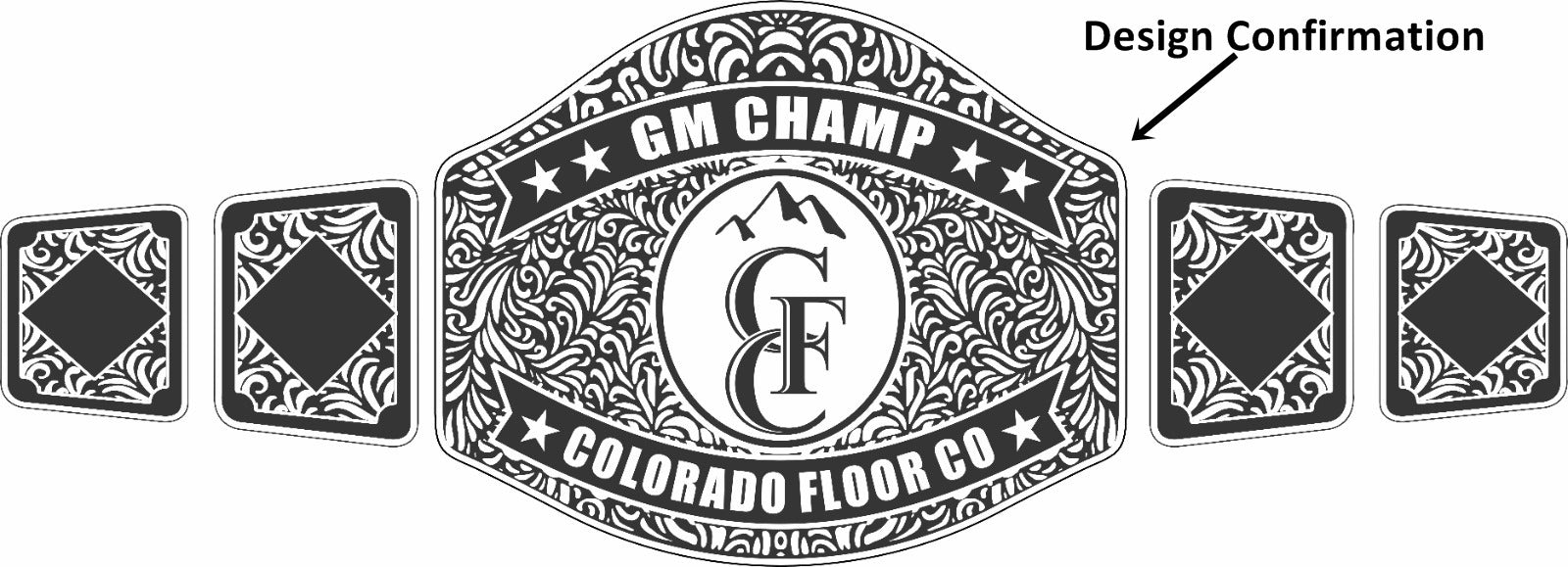 Custom CFC Logo Wrestling Championship Belt poshleathers-14b7