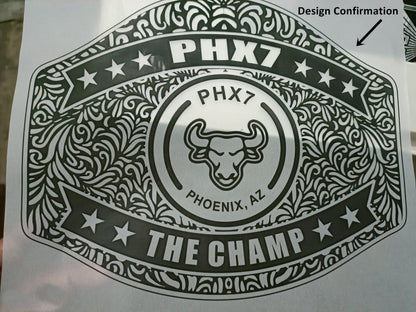 Custom Bull Head Wrestling Championship Belt poshleathers-14b7