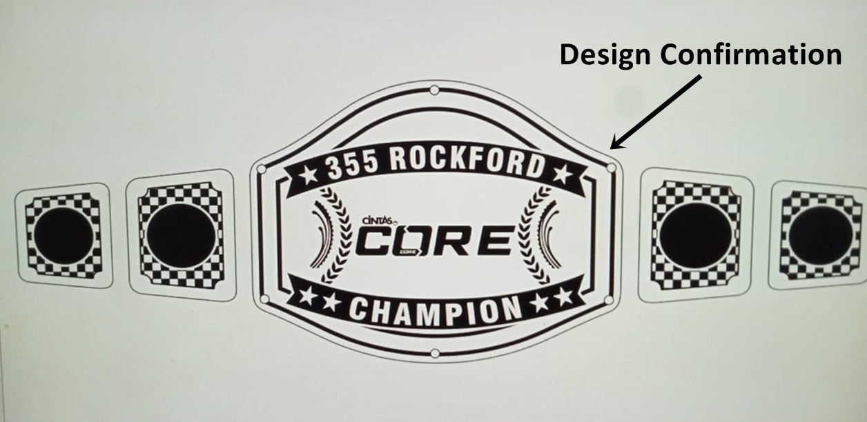 Custom CORE Logo Wrestling Championship Belt poshleathers-14b7