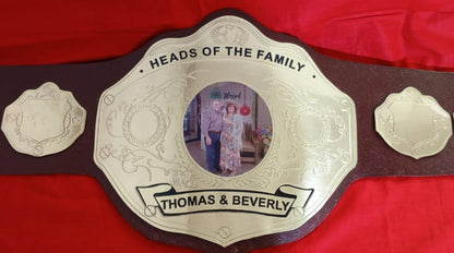 Custom Head Of The Family Wrestling Championship Belt poshleathers-14b7