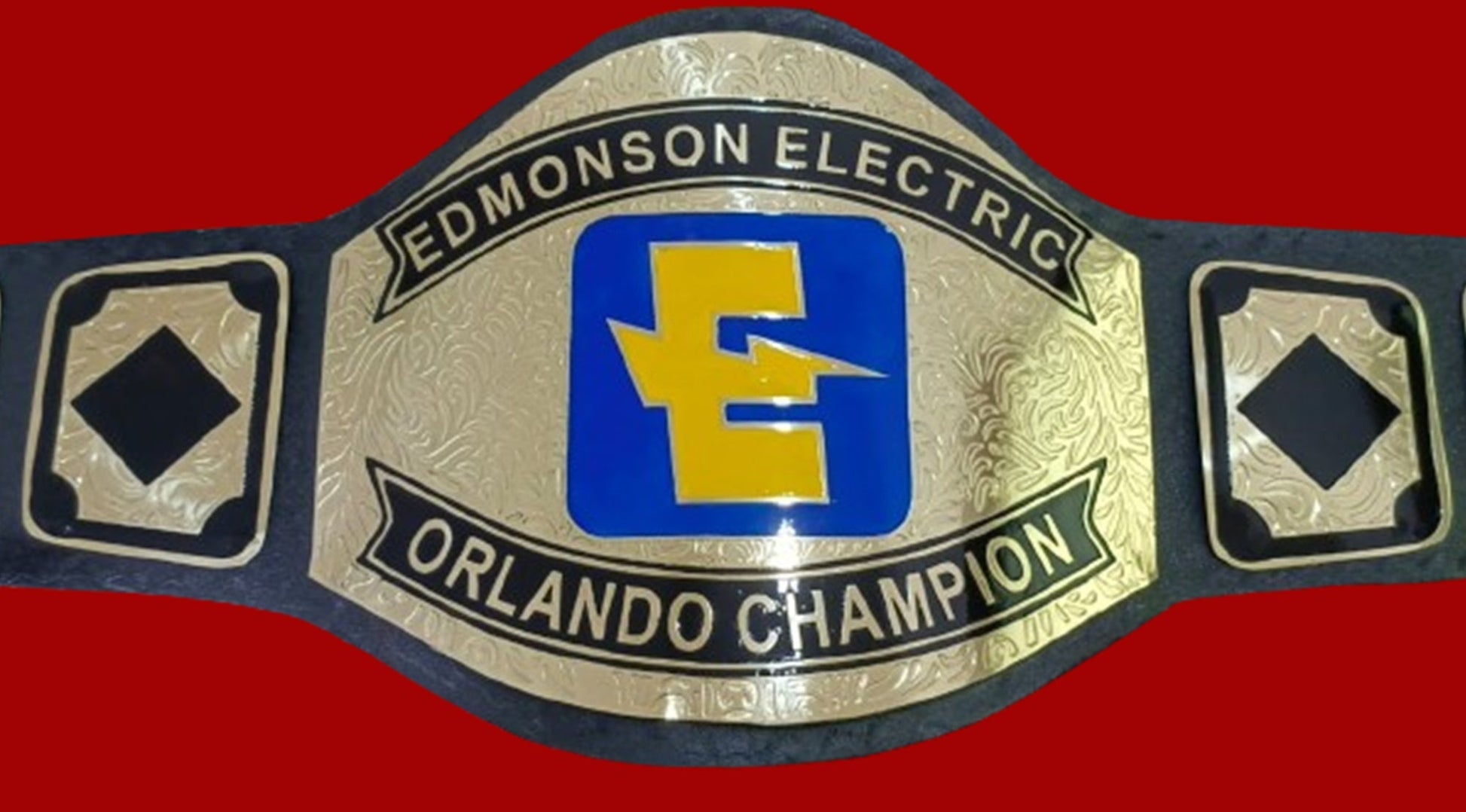 Custom Name and E Spark Logo Wrestling Championship Belt poshleathers-14b7