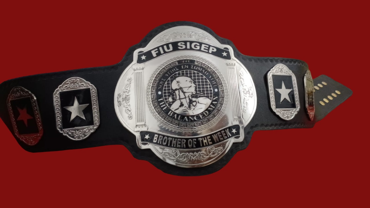 Custom Brother Of The Week Wrestling Championship Belt poshleathers-14b7