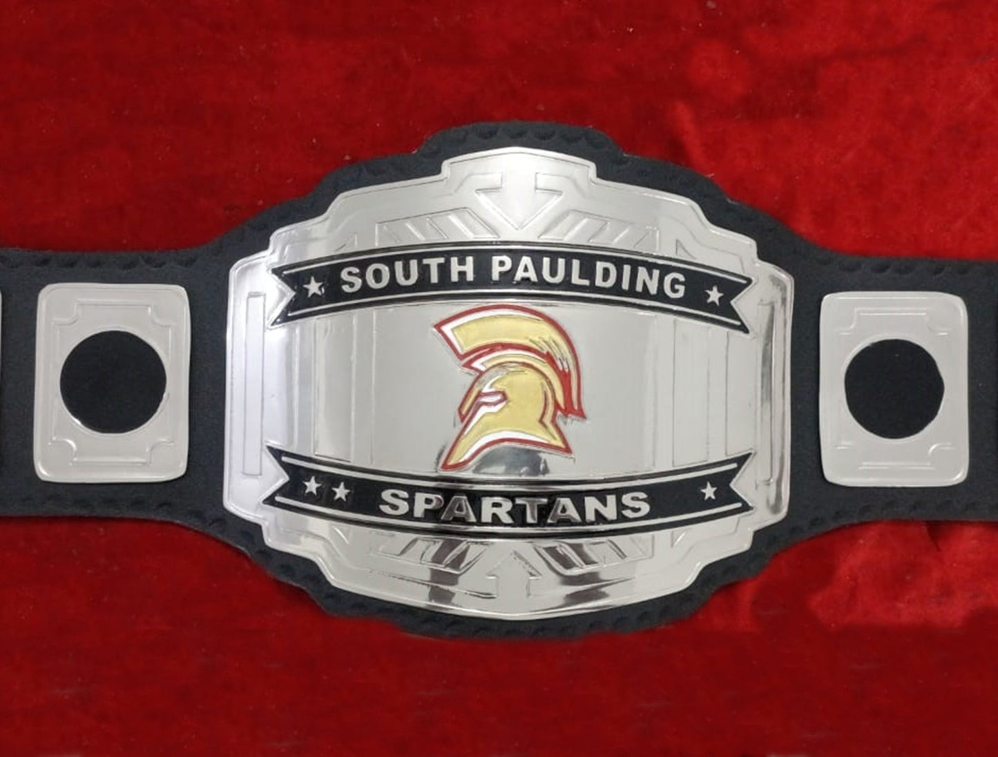 Custom Name and Viking Logo Wrestling Championship Belt poshleathers-14b7