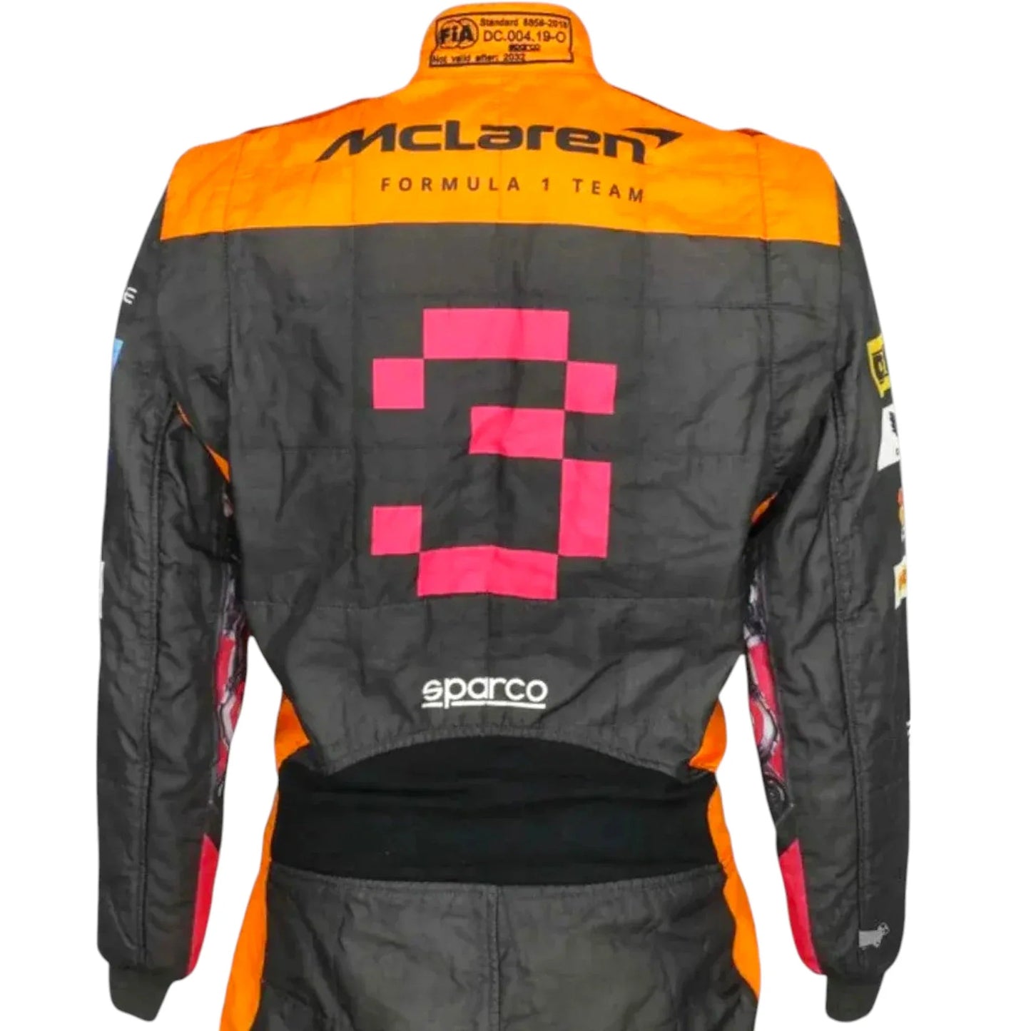 2022 Daniel Ricciardo Original Japan/Singapore GP Special Design McLaren F1 Suit Ex Race Gear