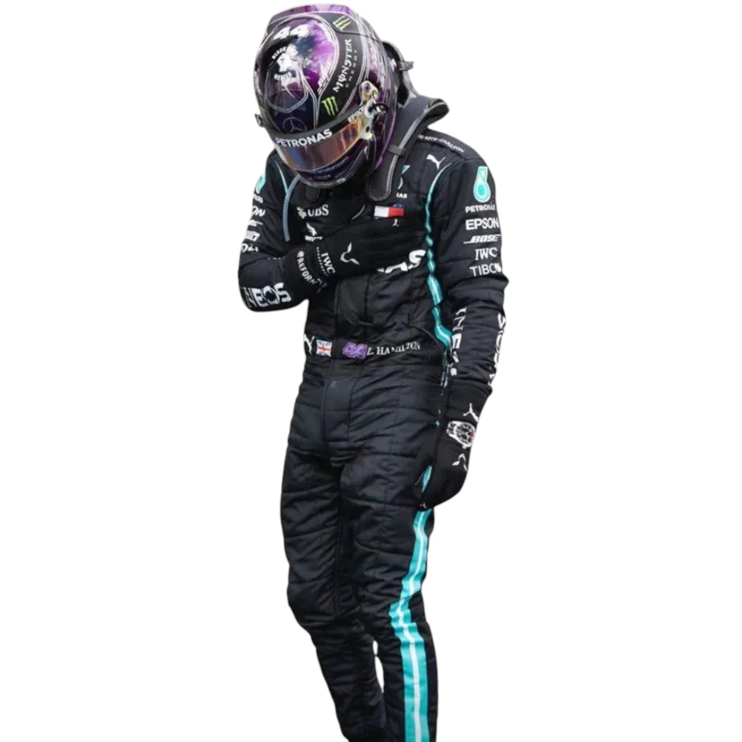2020 Lewis Hamilton Mercedes AMG F1 Race Suit Ex Race Gear