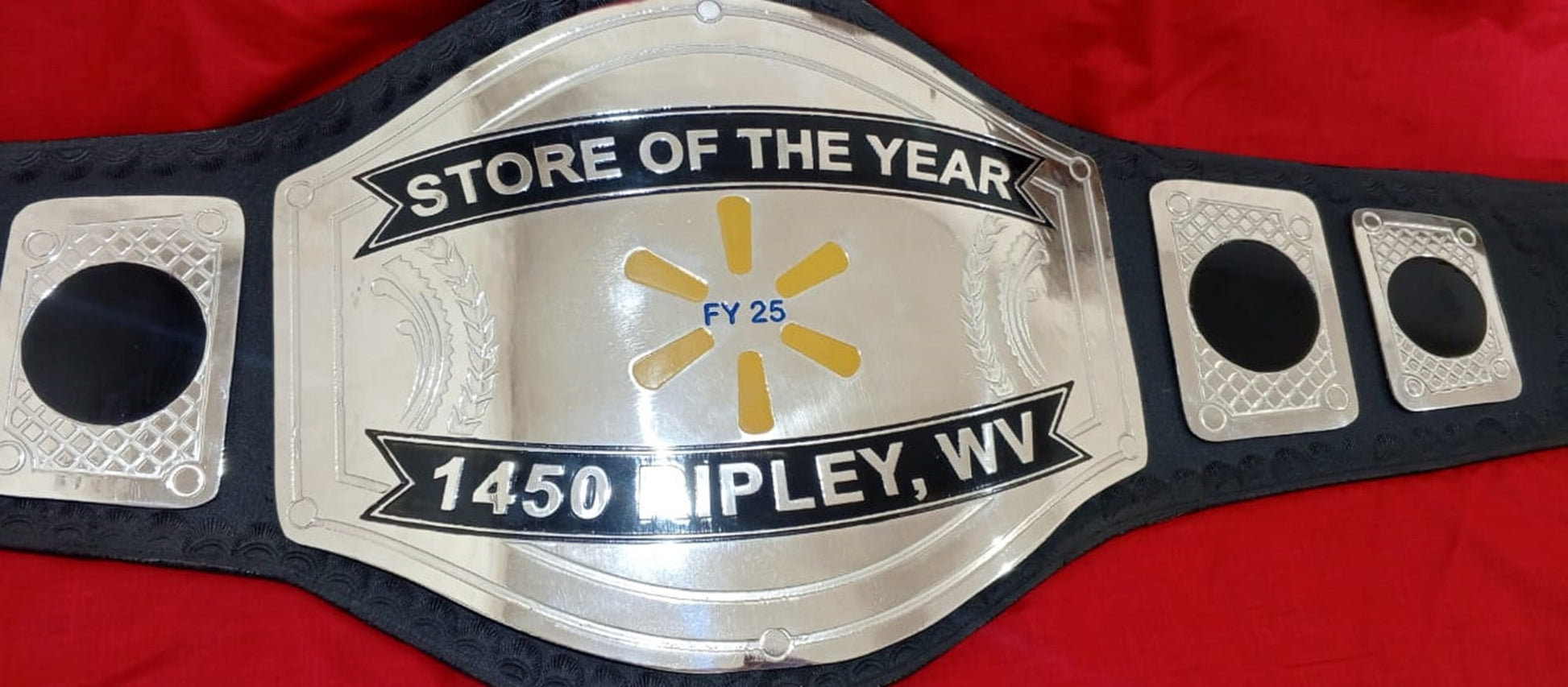 Custom Name and FY 25 Fan Wings Logo Wrestling Championship Belt poshleathers-14b7