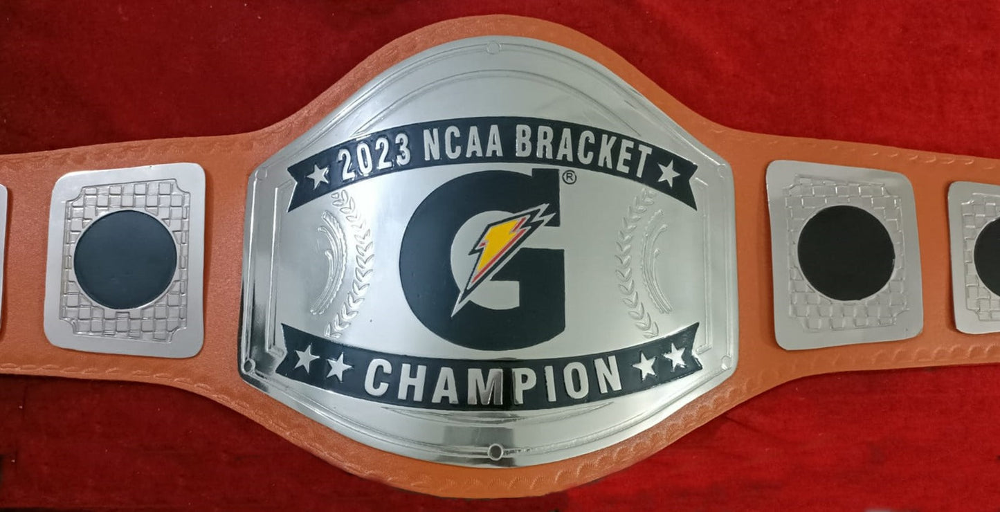 Custom Name and G Spark Logo Wrestling Championship Belt poshleathers-14b7