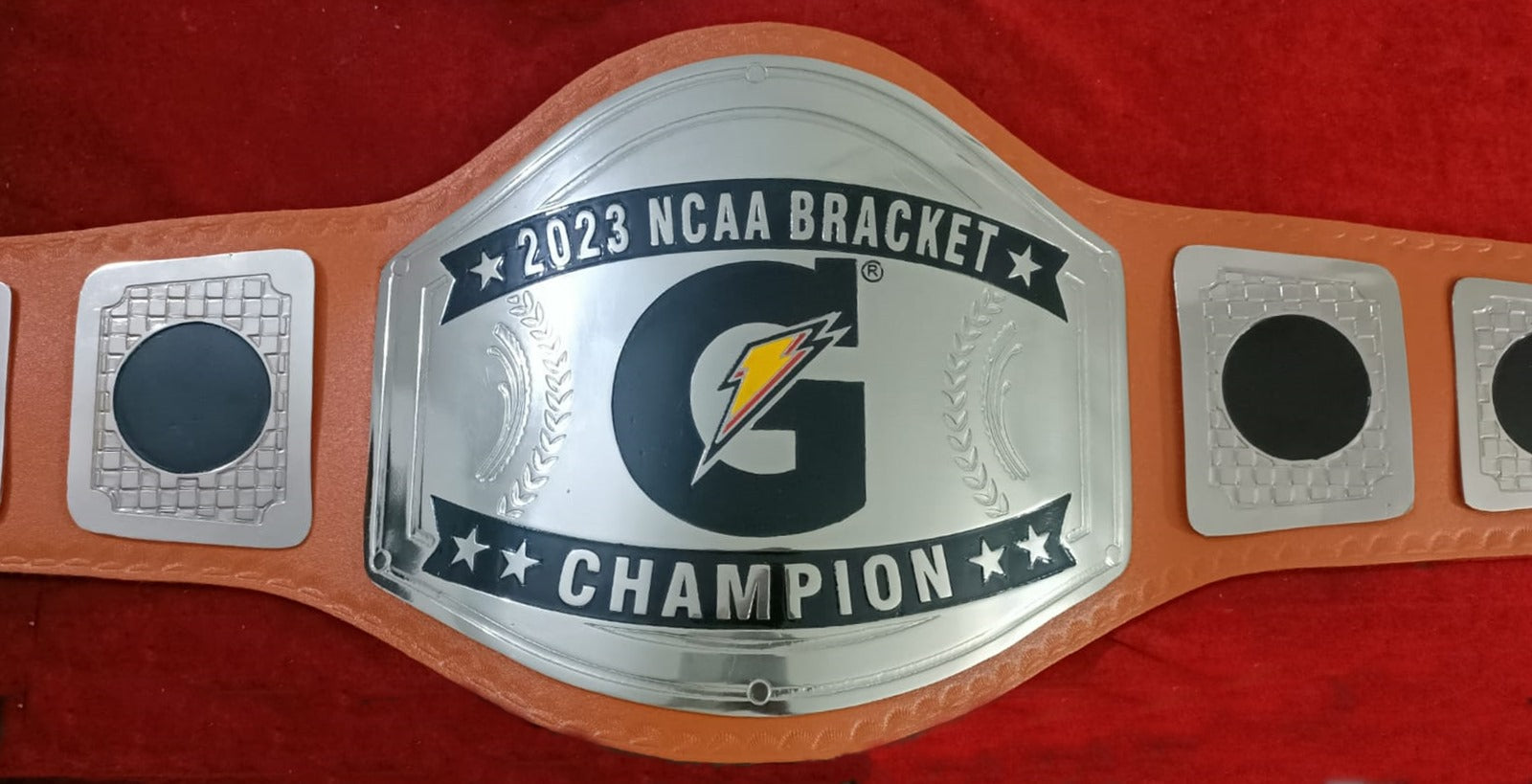 Custom Name and G Spark Logo Wrestling Championship Belt poshleathers-14b7
