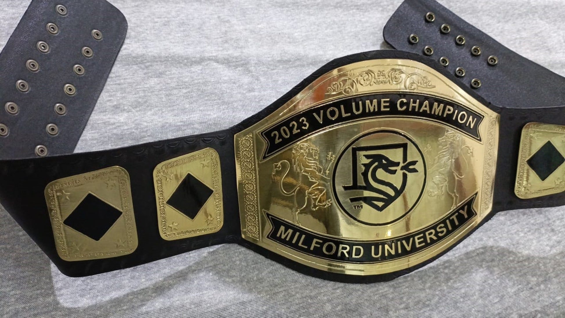 Custom Name and Dragon Logo Wrestling Championship Belt poshleathers-14b7