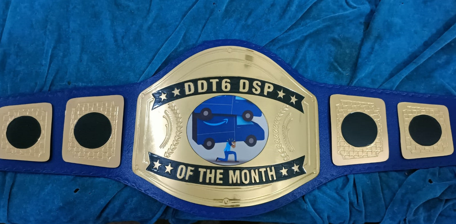 Custom Name and Shipping Truck Logo Wrestling Championship Belt poshleathers-14b7