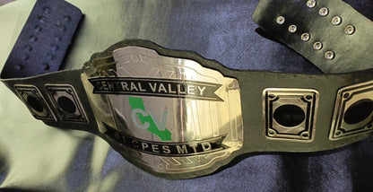 Custom Name And Central Valley Map Logo Wrestling Championship Belt poshleathers-14b7