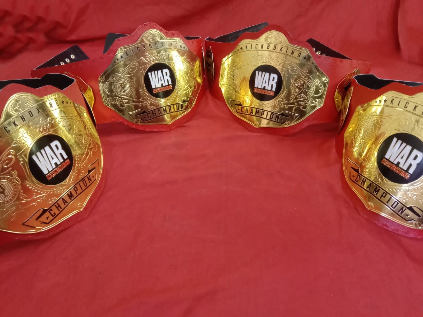Custom Name and War Kick Boxing Logo Wrestling Championship Belt poshleathers-14b7