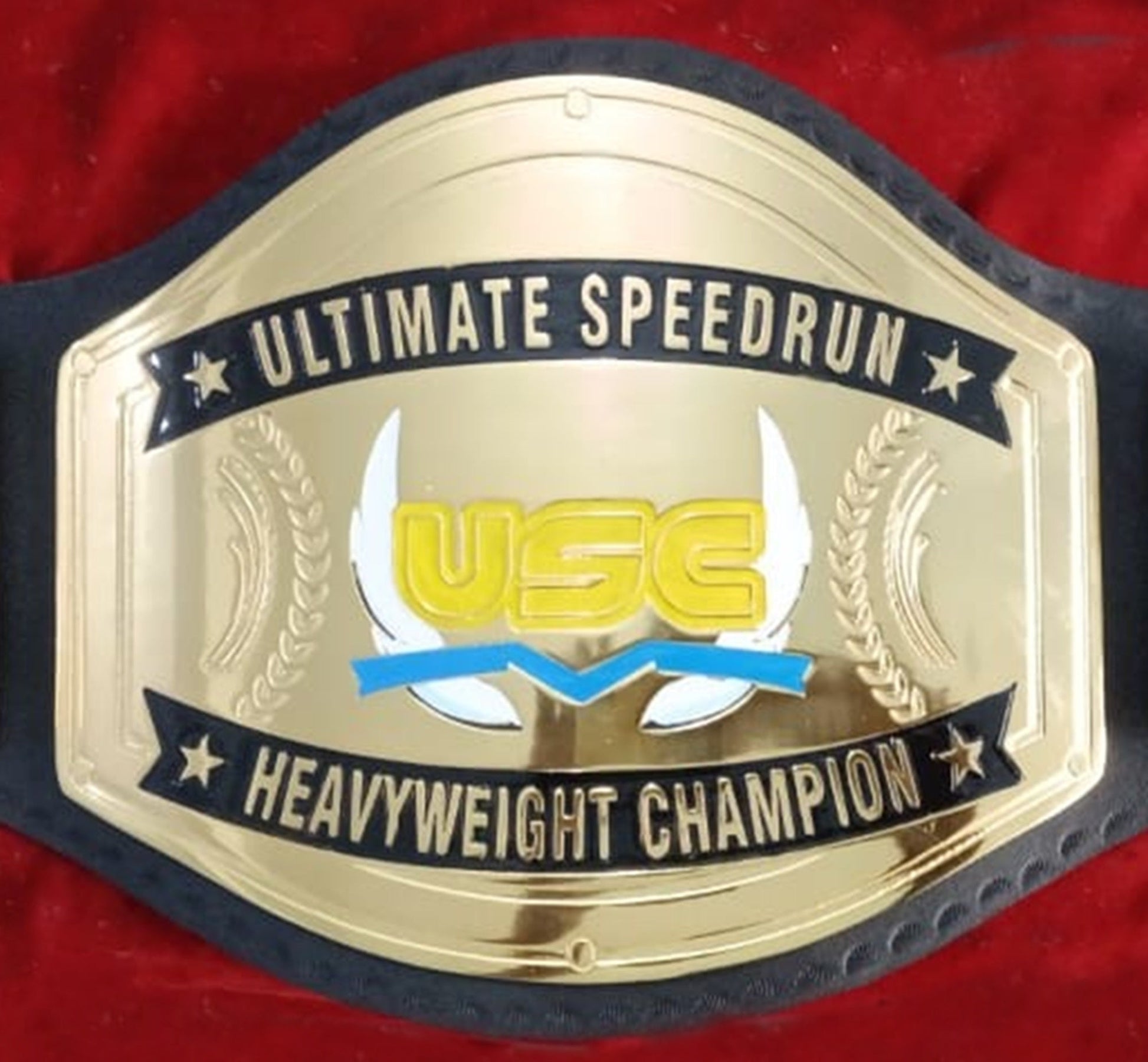 Custom Name and USC Logo Wrestling Championship Belt poshleathers-14b7