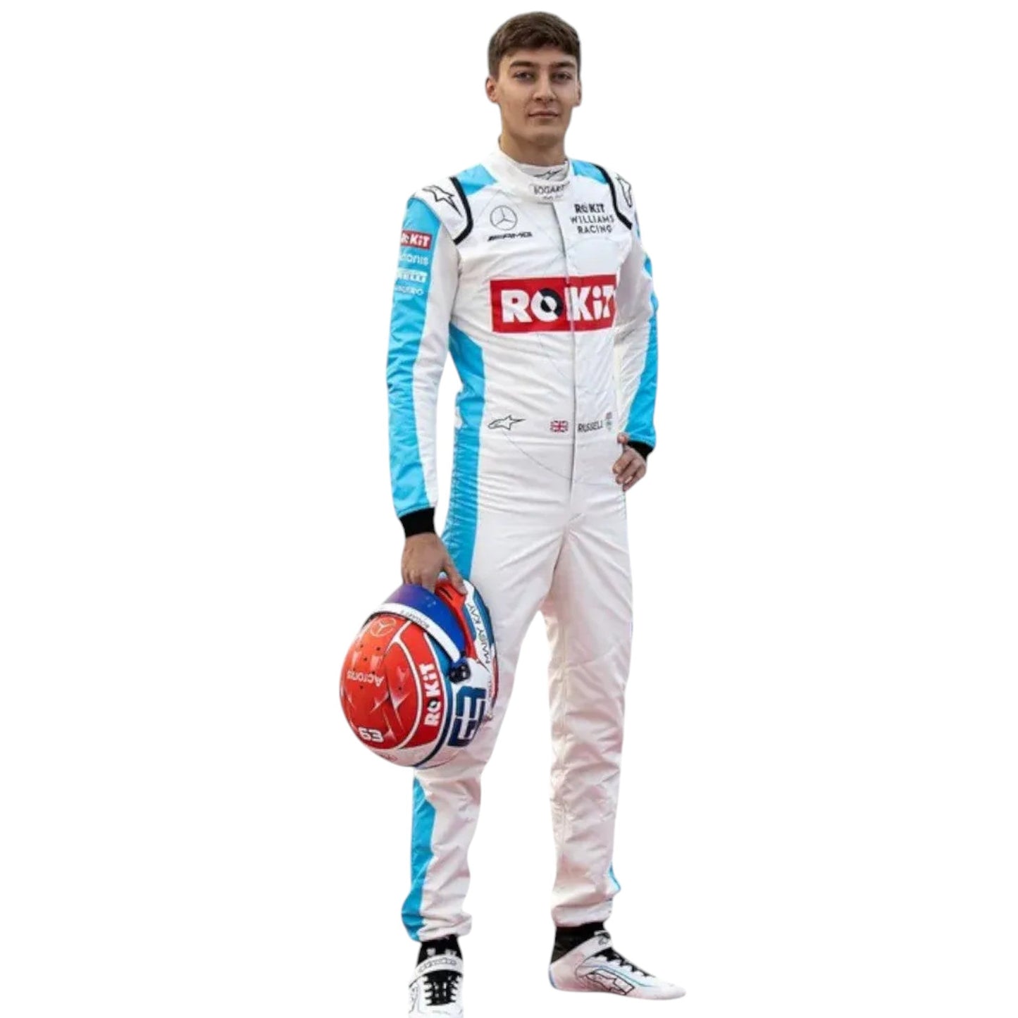 2019 George Russell Rocket  Williams Racing F1 Race Suit Rustle Racewears