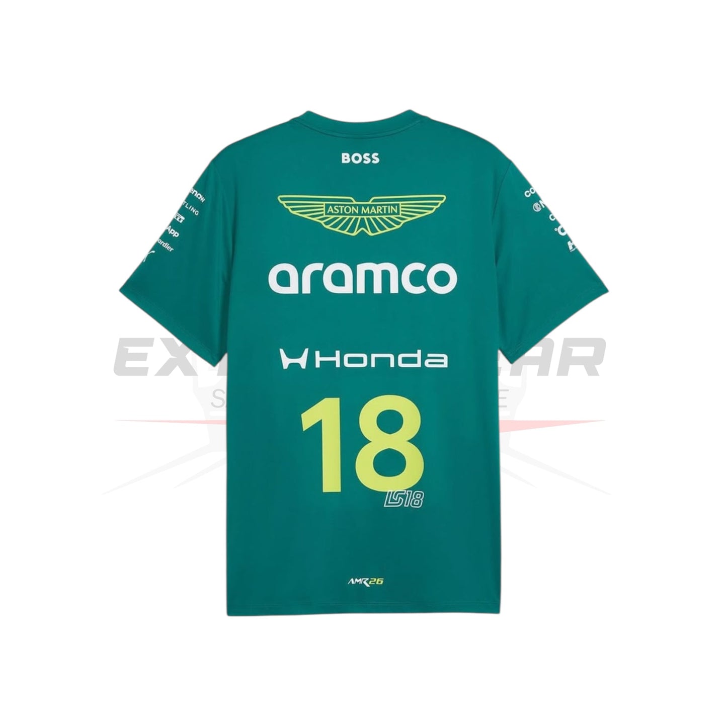 2026 Aston Martin Aramco F1 Fernando Alonso Team Driver Replica T-Shirt Ex Race Gear