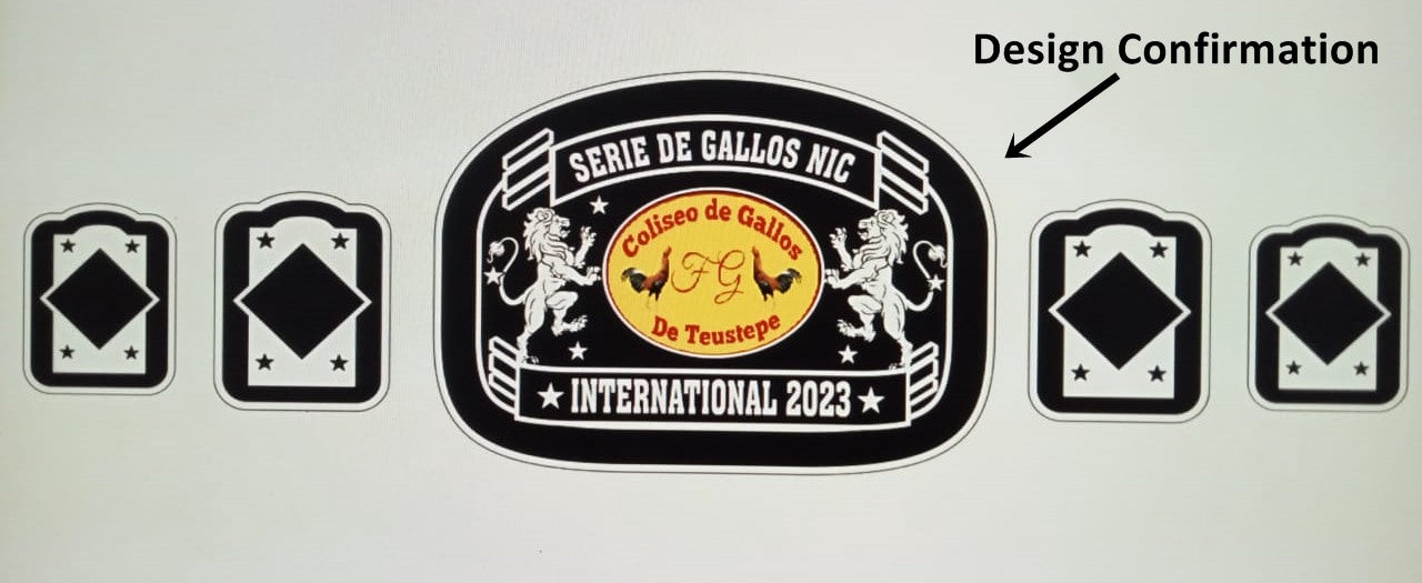 Custom Cock Logo Wrestling Championship Belt poshleathers-14b7
