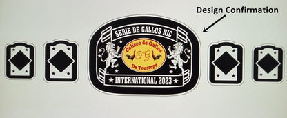 Custom Cock Logo Wrestling Championship Belt poshleathers-14b7
