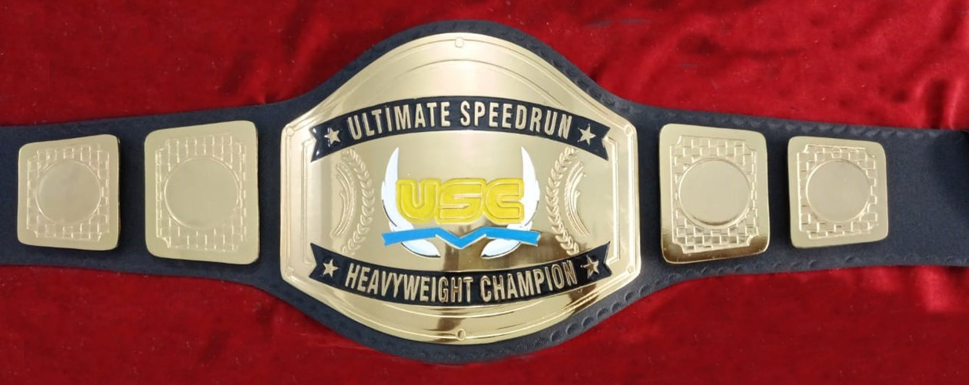 Custom Name and USC Logo Wrestling Championship Belt poshleathers-14b7