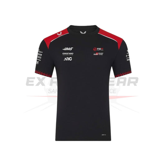 2026 Haas F1 Moneygram Team T-Shirt - Black Ex Race Gear
