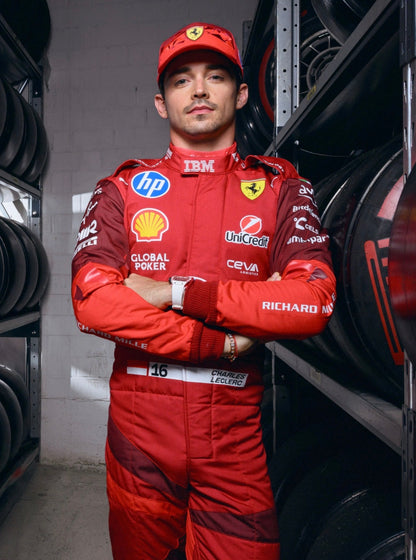 2025 Scuderia Ferrari HP Las Vegas F1 Race Suit Ex Race Gear