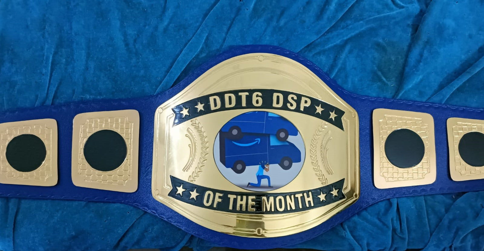 Custom Name and Shipping Truck Logo Wrestling Championship Belt poshleathers-14b7