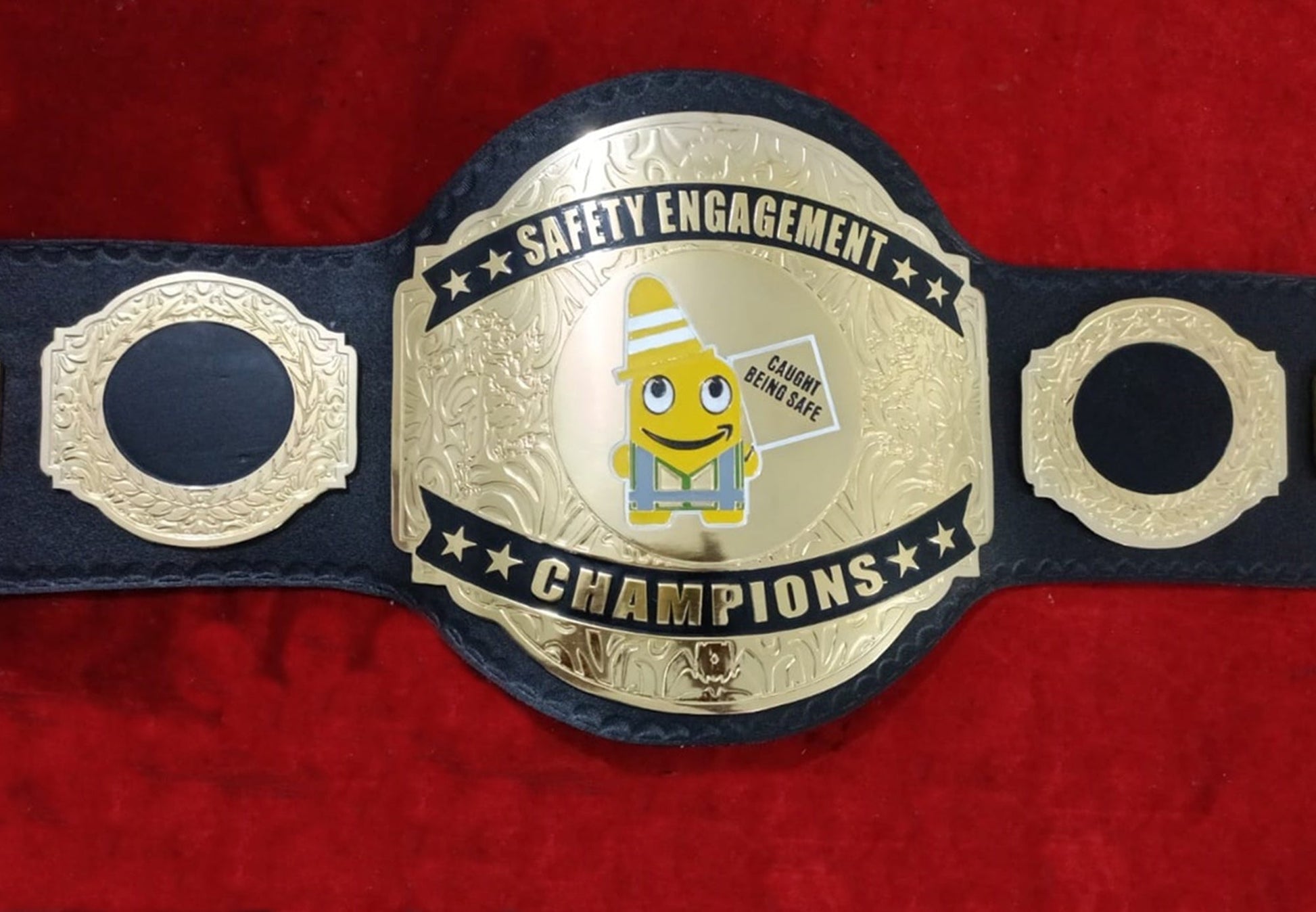 Custom Name and Logo Wrestling Championship Belt poshleathers-14b7