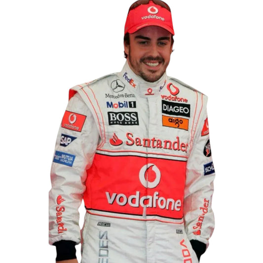 2007 Fernando Alonso McLean F1 Embroidery Race Suit Rustle Racewears