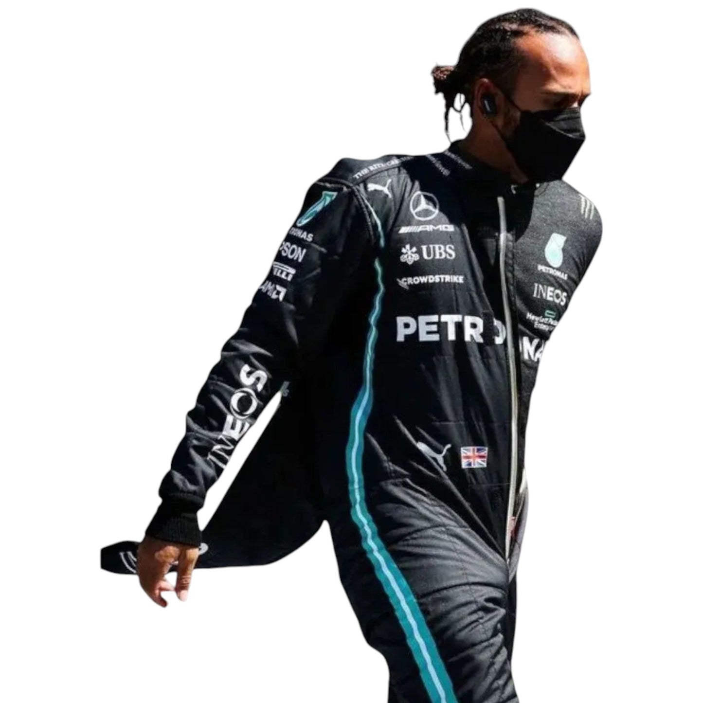 2021 Lewis Hamilton Mercedes AMG F1 Replica Race Suit Ex Race Gear