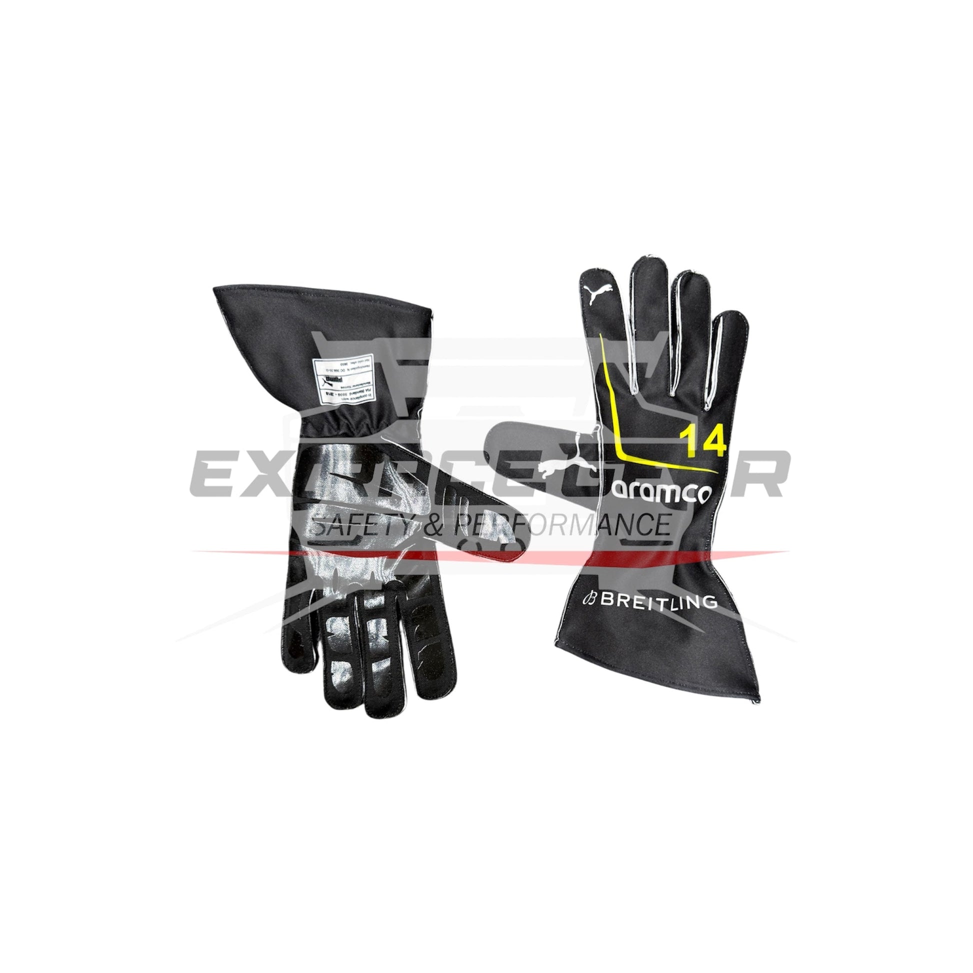 2026 Aston Martin Aramco Formula 1 Team Racing Gloves  | Replica Edition Ex Race Gear