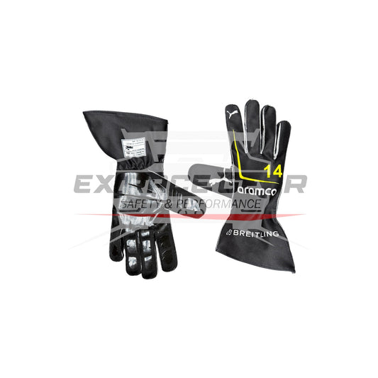 2026 Aston Martin Aramco Formula 1 Team Racing Gloves  | Replica Edition Ex Race Gear