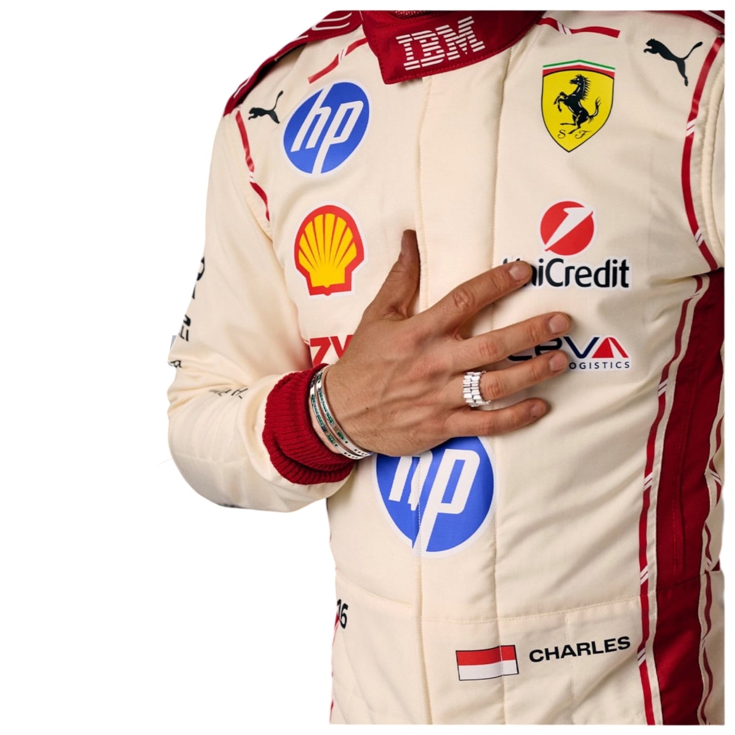 2026 Charles Leclerc Ferrari Monaco GP F1 Race Suit Ex Race Gear