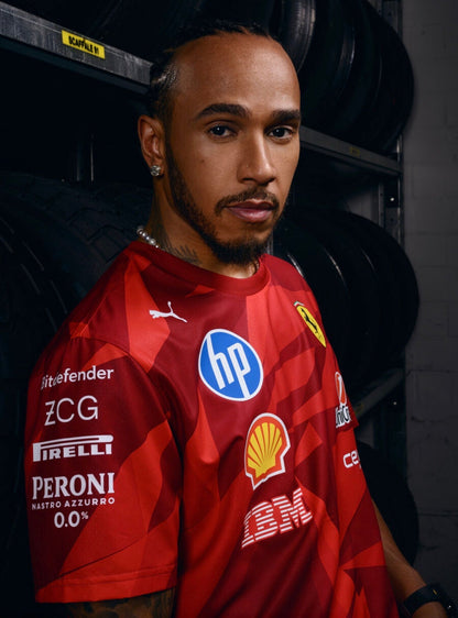 2025 Scuderia Ferrari Las Vegas Race Replica T-Shirt | Special edition Ex Race Gear