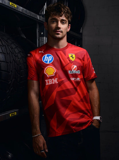 2025 Scuderia Ferrari Las Vegas Race Replica T-Shirt | Special edition Ex Race Gear