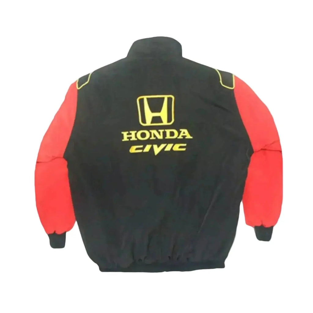 Black and Red Honda Civic Nascar Racing Jacket