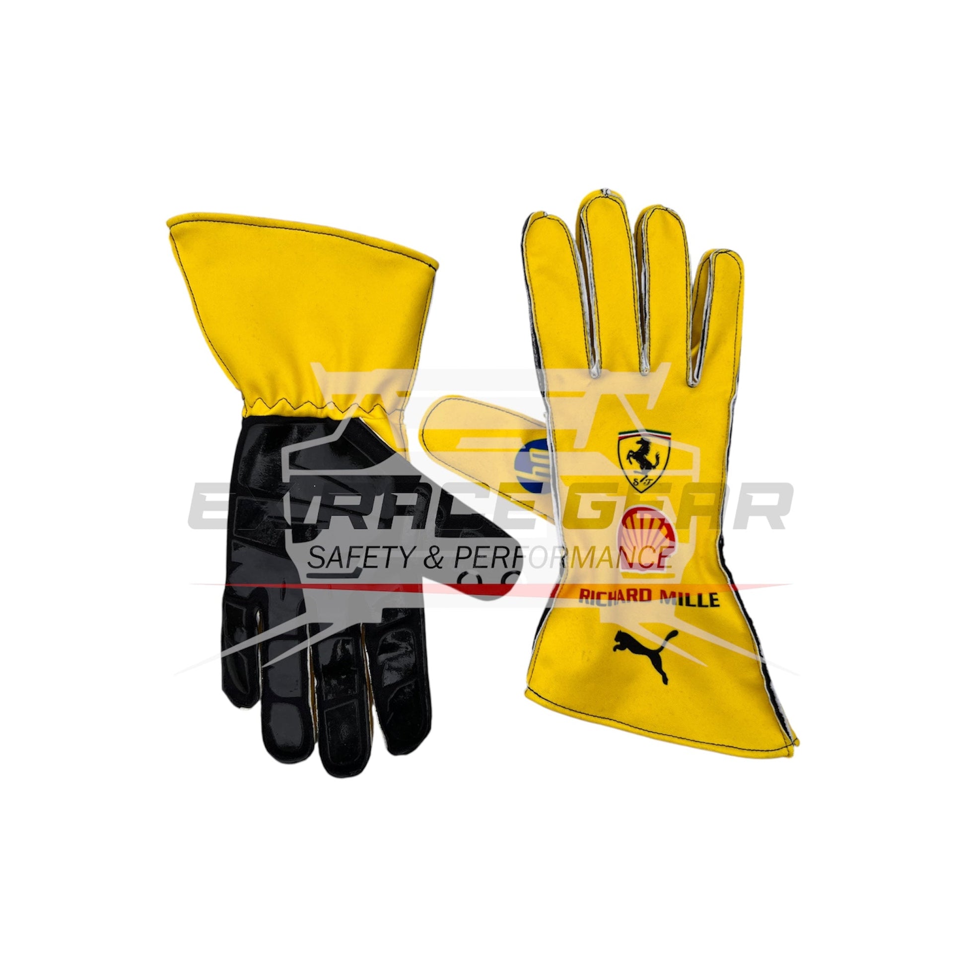 2025 Scuderia Ferrari Lewis Hamilton F1 Racing Gloves – Official Replica Ex Race Gear