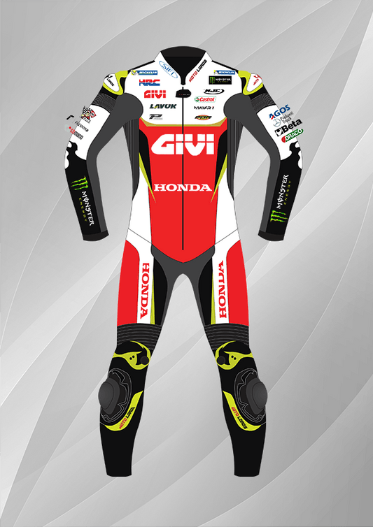 Cal Crutchlow LCR Honda MotoGP 2019 Leather Honda Racing Suit MotoLords