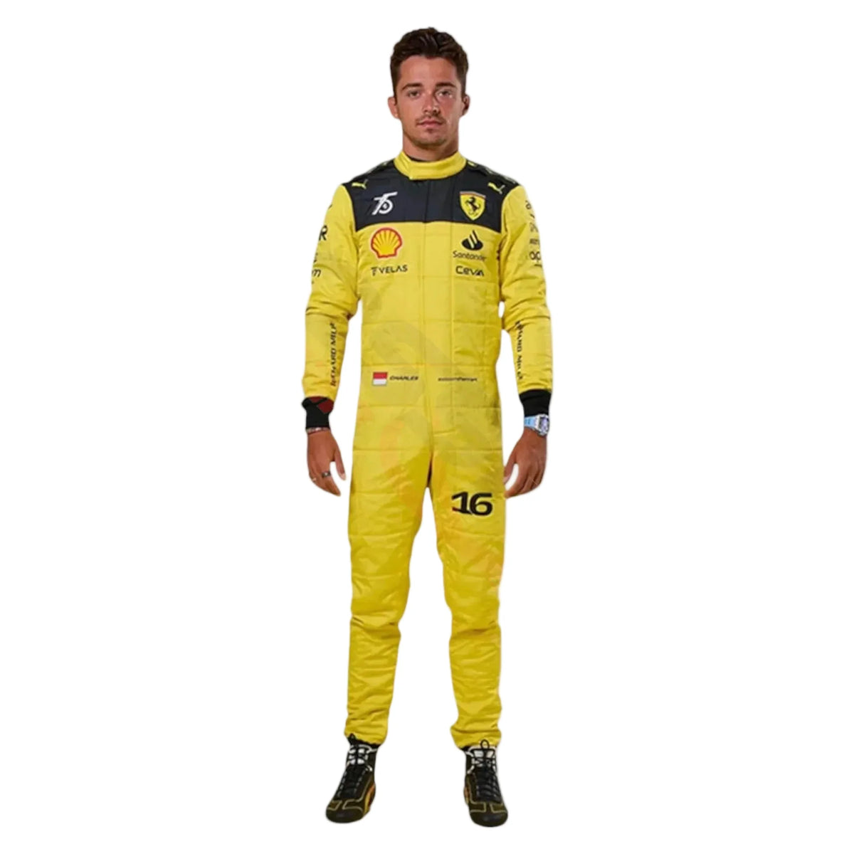 Charles Leclerc Ferrari's 75th anniversary F1 Suit Special Edition - Ex Race Gear