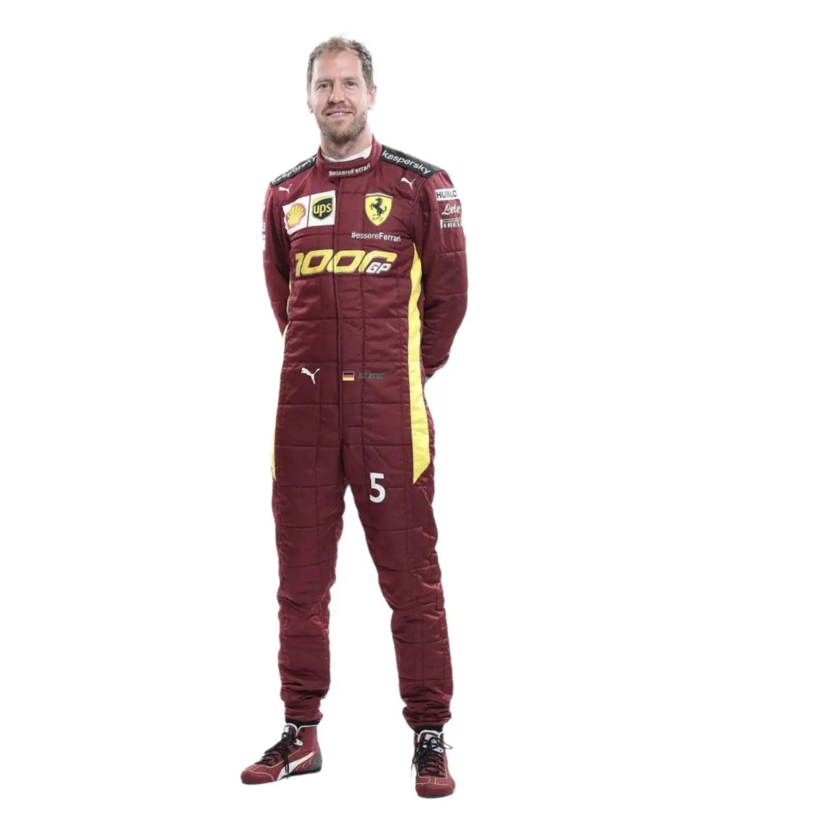 Charles Leclerc Sebastian Vettel 2020 F1 Replica Race Suit - Scuderia Ferrari 1000s - Ex Race Gear