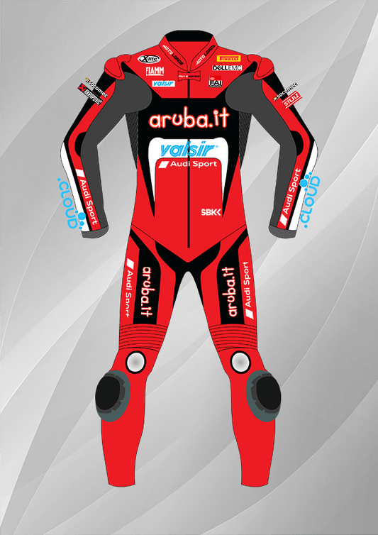 Chaz Davies Ducati 2018 SBK Leather Racing Suit for Sale MotoLords