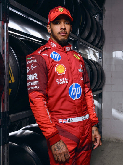 2025 Scuderia Ferrari HP Las Vegas F1 Race Suit Ex Race Gear