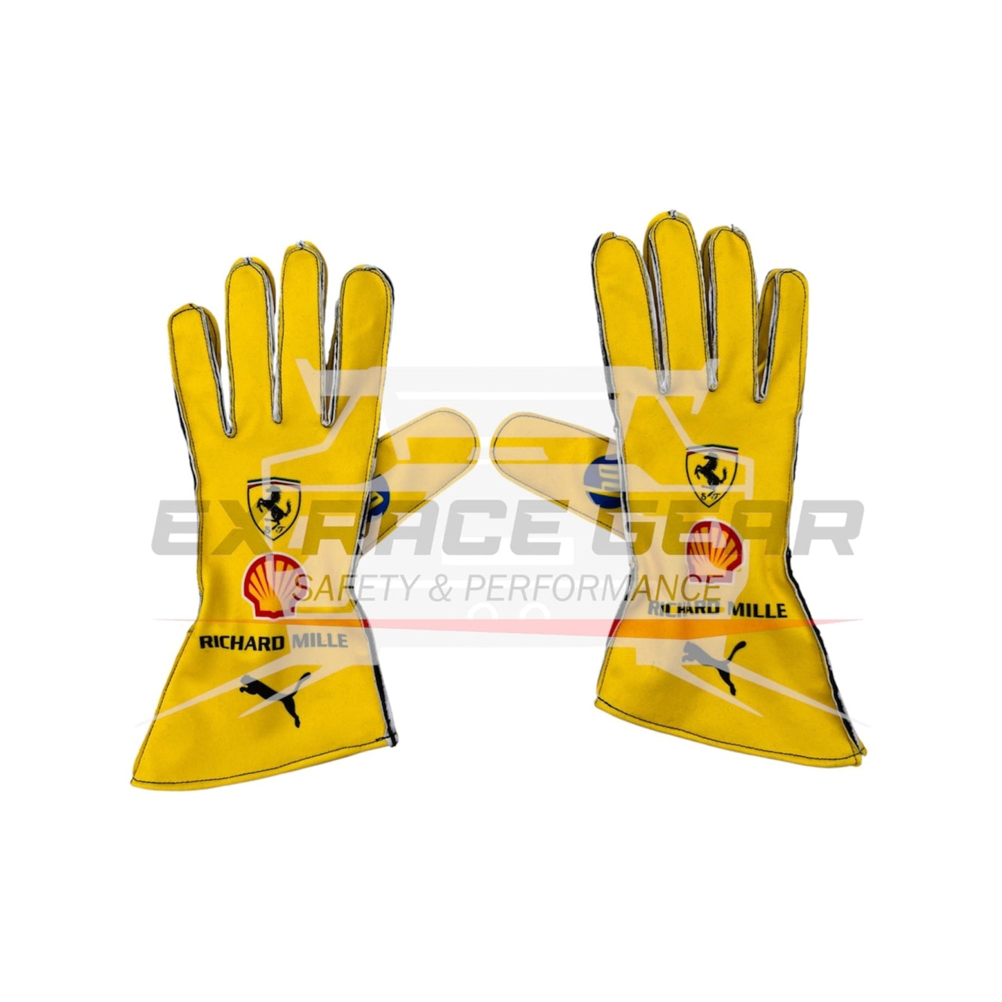 2025 Scuderia Ferrari Lewis Hamilton F1 Racing Gloves – Official Replica Ex Race Gear