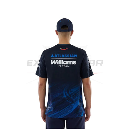 2026 Williams Racing Team Replica T-Shirt – Navy Ex Race Gear