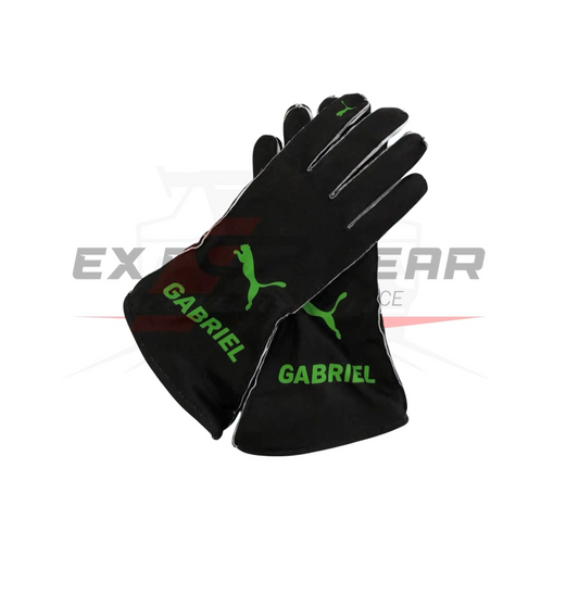2025 Kick Sauber F1 Team Race Gloves – Gabriel Bortoleto Replica F1 Racing Gloves Ex Race Gear
