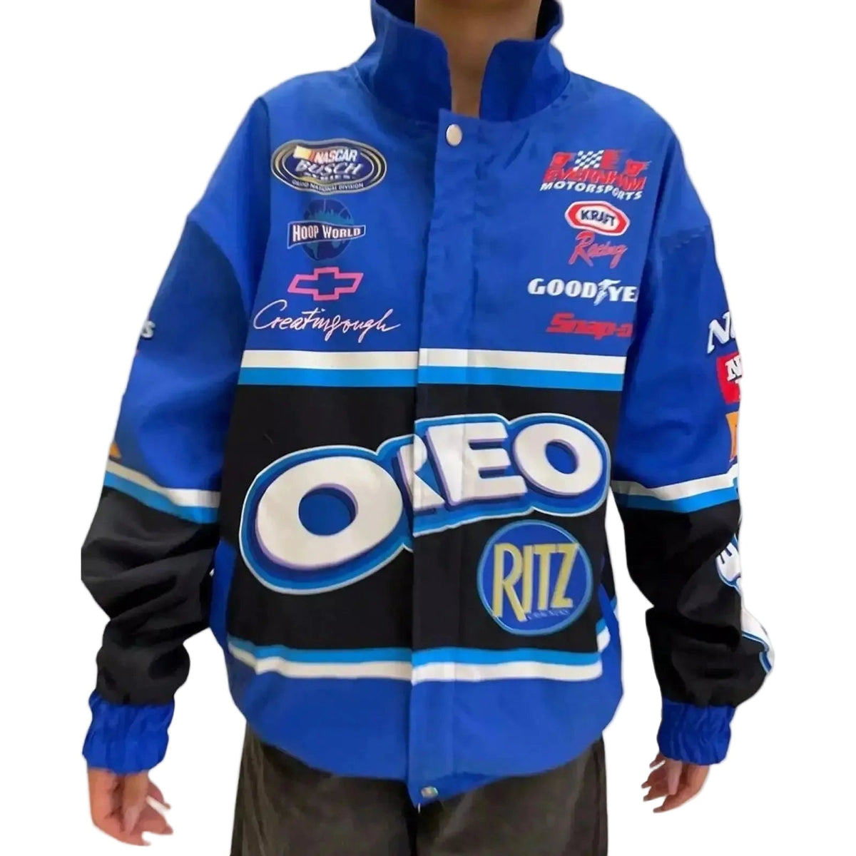 F1 Biker Racing Streetwear Embroidered Bomber Jacket - Ex Race Gear