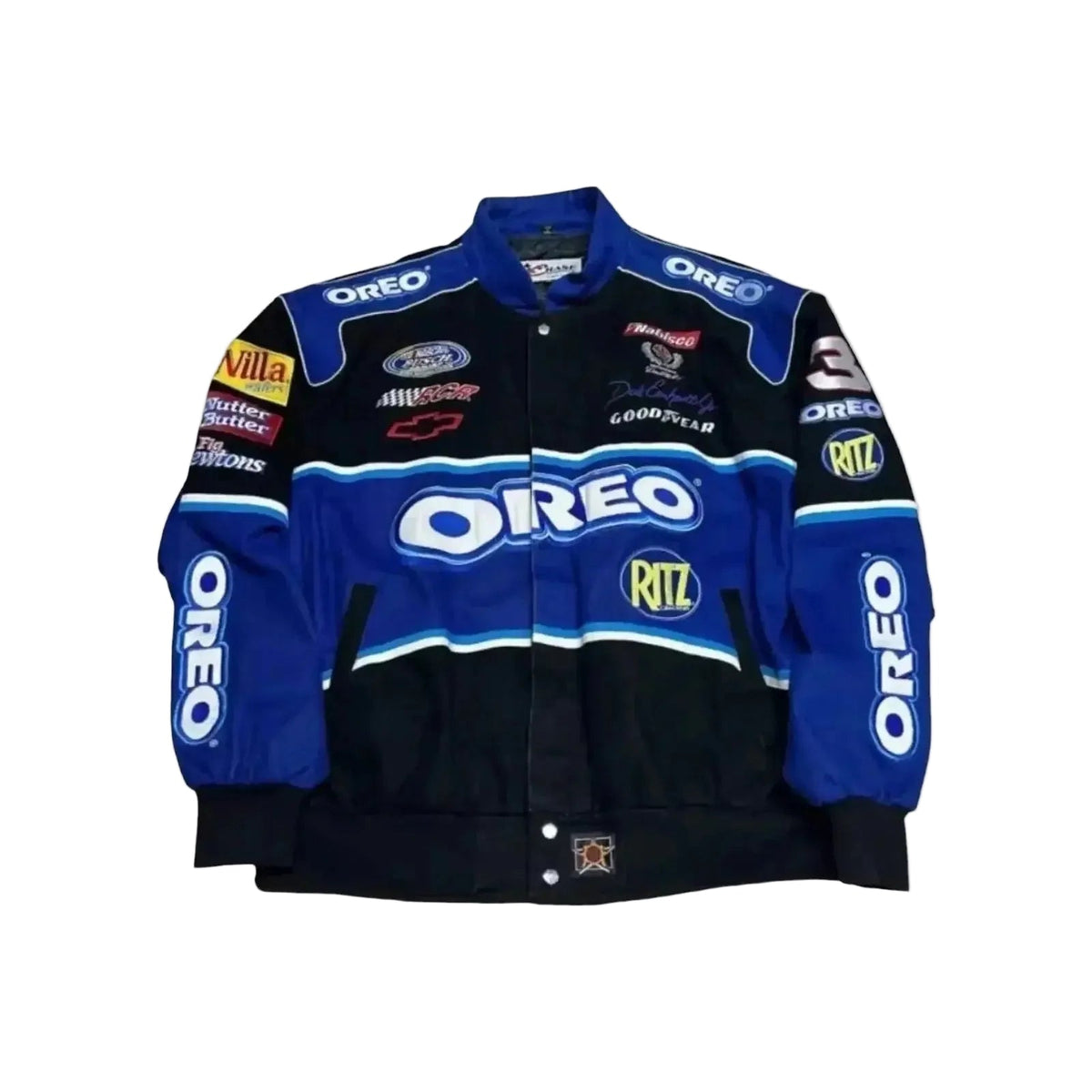 F1 Biker Racing Streetwear Embroidered Bomber Jacket - Ex Race Gear