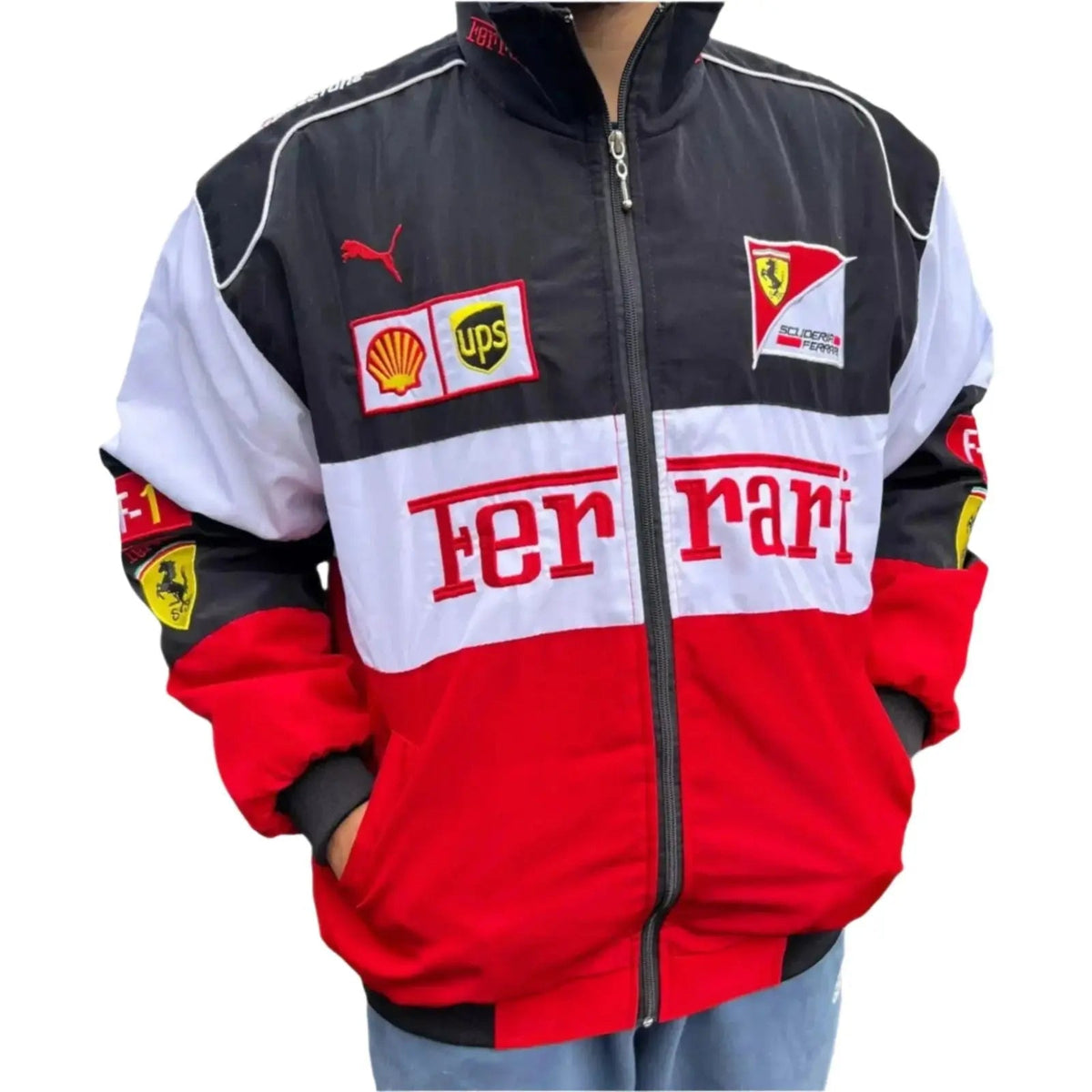F1 Ferrari Racing Bomber Jacket - Ex Race Gear